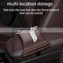 2022 Minimalist Vehicle Mounted Multi-functional Tissue Box for ID4CROZZ Delicate and Designed Leather Tissue Bag thumbnail-4