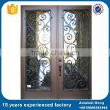 Modern Design Wrought Iron Main Grille Door Design thumbnail-6