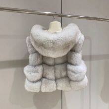 The Lady Doesn Like the Same Lychee Skin Imported Whole-skin Fox Fur Bread Blocks Fashionable Slim Vest Sheepskin Hood thumbnail-2