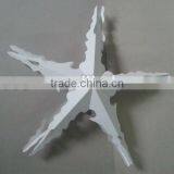 Recycled Christmas Decoration Accessories Snow-white Five-stars Paper Flower thumbnail-1