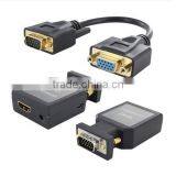 New Mini VGA + 3.5mm Audio to HDMI Converter Adapter thumbnail-1
