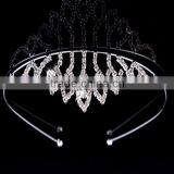 Fashion Women Crown With Rihnstone Wholesale thumbnail-3