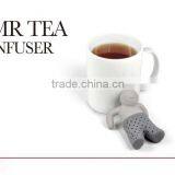 YangJiang Factory Manufacture Best Selling 100% Food Grade Person Shape Silicone Strainer