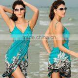 Wholesale Sexy Floral Printed Beach Pareo thumbnail-1