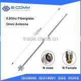 Hot Sale!! 5.8ghz Antenna Polarized Outdoor Fiberglass Antenna 15dBi 5.8G Wlan Repeater Base Omni Antenna 15dBi thumbnail-3