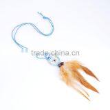 2016 Latest Design Fashion Wooden Beads Native American Feather Dream Catcher Necklace Wholesale thumbnail-6