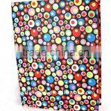 Rainbow Bubbles Color Art Paper Wrapping O Ring Binder Desktop File Folder for Office Stationery Cardboard A4 or FC Size