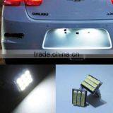 White 9SMD LED License Plate Lights T10 161 168 194 2825 W5W Bulb Lamp