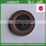 Sedex Audited Factory 2 Pillar Laser Engraved Logo 4 Holes Wooden Button