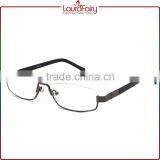 Laura Fairy China Newest Designed Black Temple Semi-Frame Metal Optical Frames thumbnail-1
