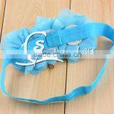 NEW Grosgrain Ribbon Baby Headbands With Three Pearls Rhinestone Flower / Chic Women Skirt Waistband Accessories Clothing Collar thumbnail-6