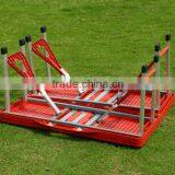 Outdoor Folding ABS Plastic Picnic Table--red thumbnail-2