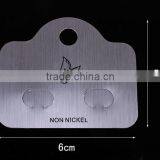 Special Craft Brushed Silver Earring Card Artistic Display thumbnail-3