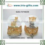 Custom Polyresin Cat Shape Souvenirs Water Ball thumbnail-1
