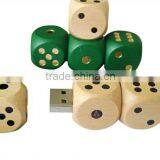Wooden Usb Flash Disk/dice Shape Usb Flash Drive