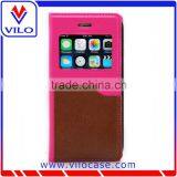 Card Holder Combo Color Leather Flip Case for Iphone 6s With Window thumbnail-4