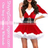 Luxury Wholesale Velvet Christmas Party santa dress