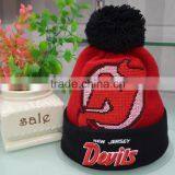 OEM Wholesale Custom Beanie 3D Embroidery Logo Pom Pom Beanie Hat/knitted Beanie Cross-stitch thumbnail-4