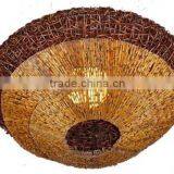 Decorative Rattan Wicker Lamps or Absorb Dome Light thumbnail-2