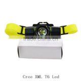 IP68 Rubber Waterproof Head Strap Headlamp T6 LED Diving Waterproof Headlamp thumbnail-5