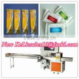 Sanitary wipes automatic flow wrapping machine