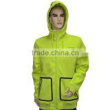Breathable Membrane Windbreaker Men's Softshell Jacket With Hood