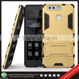 Samco New Arrival Hybrid Plastic Golden Slim Back Cover For Huawei P9