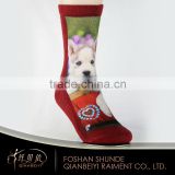 Sublimation cute animal printed children socks wholesale