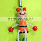 New Unique Kids Wood Handmade Mouse Toy Doll thumbnail-3