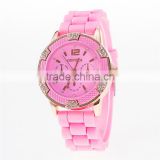 hot style GENEVA silicone watches jelly watches Fashion silicone watches rubber watch