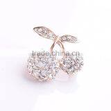 Fashion Korean Luxury Zircon Elegant Cherry Brooches for Women thumbnail-2