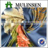 Shaoxing Textile Polyester 50D Dubai Floral Satin Fabric thumbnail-1