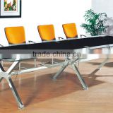 office furniture 8 seaters meeting desk glass conference room table PT-C004