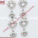 Factory Artisan Crafted Italian Hot Sale Cheap Costume 925 Silver Earrings With Quality Rhodium, AAA Grade Pure Clear White cz thumbnail-1