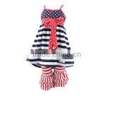 Hot Sale Summer Girl Matching Clothing Set 4th of July Patriotic Outfit Little Girls Boutique Remake Clothing Sets thumbnail-1