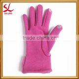 2015 Hot Sale Winter Warm Girls Igloves Newest Fashion Fleece Thermal Gloves Pink With Bowknow thumbnail-2