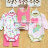 Baby Girls Clothing Set 5 Pcs Cotton Romper Rompers Triangle Jumpsuit thumbnail-2
