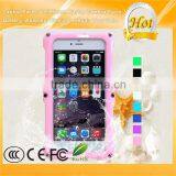 Screws Waterproof 360 Degree Full Protective Case Cover for IPhone 6 6S Pink