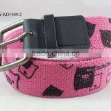 Customized Silk-screen Canvas Belt for Kids thumbnail-3