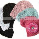 Baby Crochet Kufi Hats With a Daisy Flower FCK-118620440-H thumbnail-1