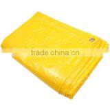 Strong Duty Yellow Poly Tarps,UV Treated Custom Poly Yellow Tarps With Grommets/Rope