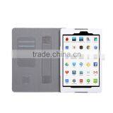 Automatic Wake Sleep Function Flip Leather Cover Case With Elastic Hand Strap for Google Nexus 9