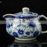 500cc Pot Rose Ceramic Teapot With Stainless Insert