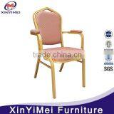Metal Tube Hotel Armchair With Fabric XYM-L97-1 thumbnail-2