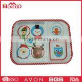 New Arrival X'mas Melamine Compartment Food Tray thumbnail-1