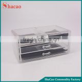 makeup organizer case costom plastic acrylic jewelry box with drawer
