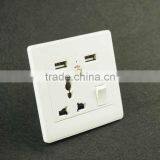 Dual Usb Wall Socket Power Plug Socket With Switch thumbnail-3