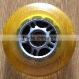 4 Inch Yellow Transparent pu Caster Wheels thumbnail-1