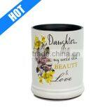 Hot Sale Color Glazed Decal Printed Decorative Custom Ceramic Candle Jar thumbnail-1