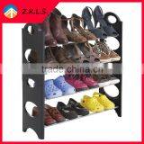 10 Layer Free Assembly Cheap Plastic Shoe Rack thumbnail-2